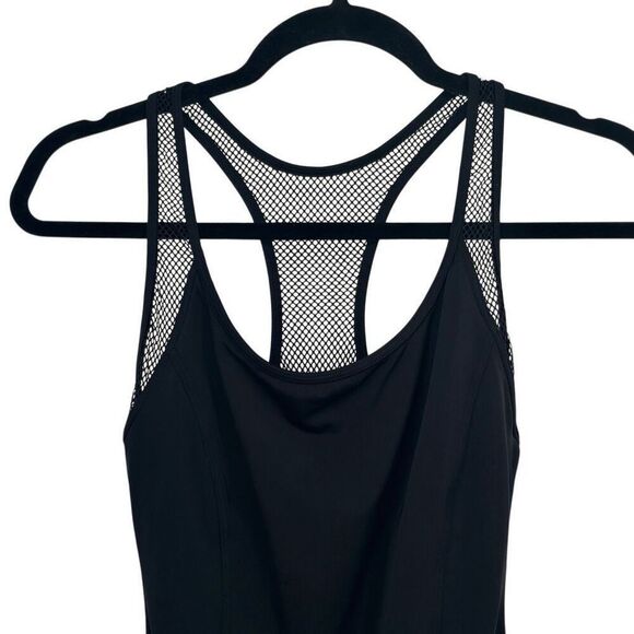 Michael Kors Sheer Panel One Piece Swimsuit Black Size 12 - Picture 3 of 9